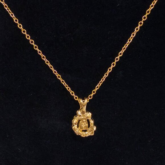 VTG 1983 Ronte of Beverly Hills Gold Vermeil Genuine Opal Necklace with Box - Picture 5 of 8